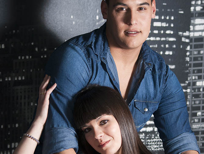 Miriam y Kiko en Innovación pelqueros. Febrero 2012